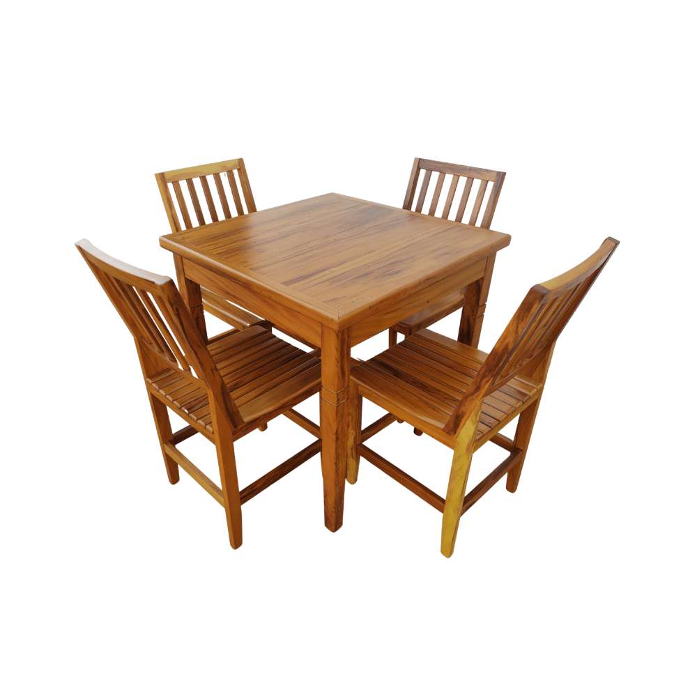 Conjunto Mesa Jantar X M Cadeiras Madeira De Demoli O